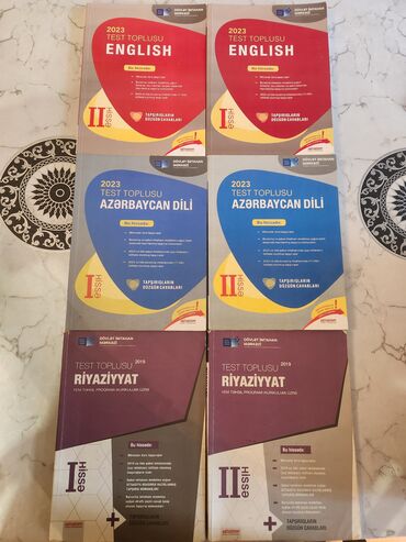 Testlər: 2023-cü il buraxılışlı "Test Toplusu" kitabları ingilis dili