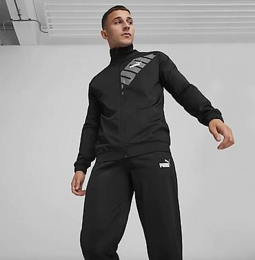 puma nike: Мужской спортивный костюм PUMA (кофта + брюки), черный Размер : XL - — 3
