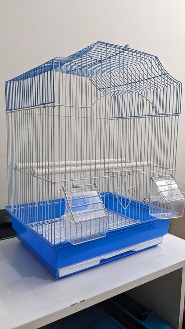 дикие птицы: Клетка для волнистых попугаев и других птиц, габариты: 32-26-42см