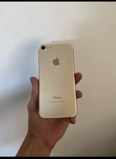 телефон поко х4про: IPhone 7, Б/у, 32 ГБ, Золотой, Чехол, 100 %