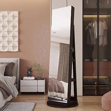 Ormari: Rotacioni ormar za nakit i šminku sa ogledalom u punoj visini - 2-u-1 — 9