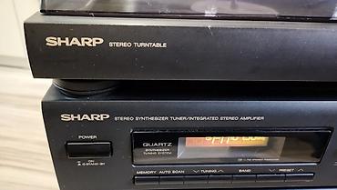 Другая аудиотехника: SHARP муз.центр Винтажный, без колонок, аукса нету, проигрыватель — 11