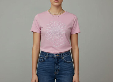 t shirty z flamingiem: Women`s T-shirt, size M