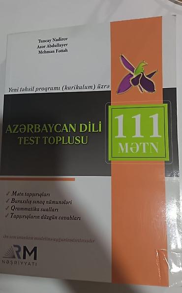 Testlər: Kitab işlənməyib tər təmizdir üzü açılmayıb — 1