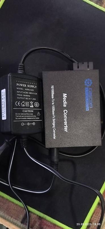 xiaomi redmi not 12 s: Media converter cascom 1 cüt və hərəsinin öz qida bloku üstündə. əla — 4