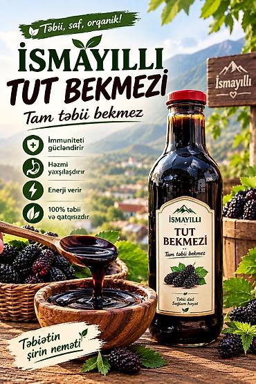 bal alışı: İsmayilli rayonun tam tebii Tut bekmezi öskürək, soyuqdəymə və boğaz — 1