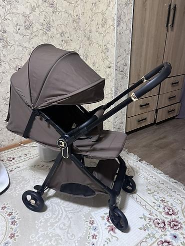 коляска автолюлка: Новая !Прогулочная коляска INING BABY, коричневая - Тип: прогулочная — 2