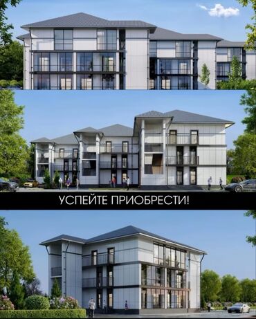 строка продажа квартир в бишкеке: 1 бөлмө, 50 кв. м, Жеке план, 3 кабат, Евроремонт