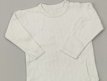 sweterek niemowlęcy biały: Bluza, 9-12 m, stan - Zadowalający