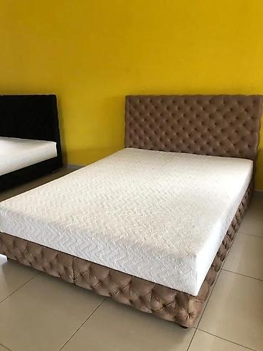 Kreveti: AKCIJA Tapacirani bračni krevet – luksuzni Chesterfield stil - — 7