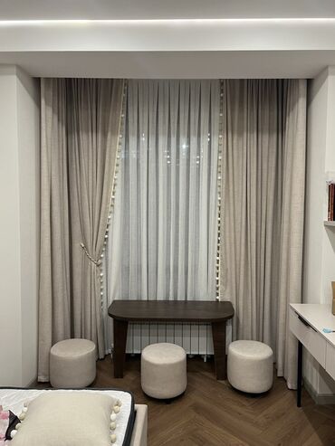 Шторы и занавески: Комплект штор, С тюлем в комплекте, Изготовление на заказ, Новый, Для балкона, Для беседки, Для ванной и душа — 6