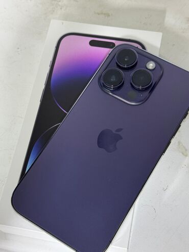 Apple iPhone: IPhone 14 Pro, Б/у, 128 ГБ, Защитное стекло, Чехол, Коробка, 88 %