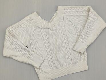Sweter, S (EU 36), wzór - Jednolity kolor, kolor - Biały