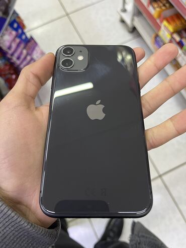 ayfon.13: IPhone 11, 64 ГБ, Black Titanium, Face ID, Беспроводная зарядка