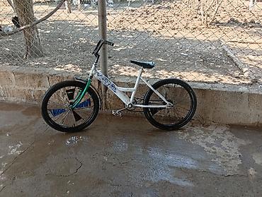 velosiped satisi kreditle: BMX tərzli uşaq/yeniyetmə velosipedi - Çərçivə: polad, ağ rəngdə — 2