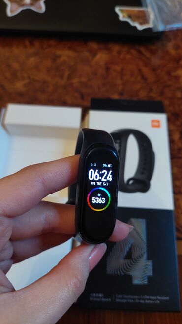 qol satı: İşlənmiş, Smart saat, Xiaomi, Sensor ekran, rəng - Qara