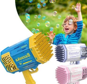 набор художника для детей: Генератор мыльных пузырей/ пушка с мыльными пузырями Bazooka Bubble