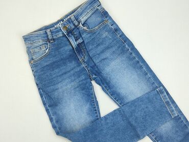 spodnie burberry jeans: Spodnie jeansowe, George, 11 lat, 140/146, stan - Bardzo dobry