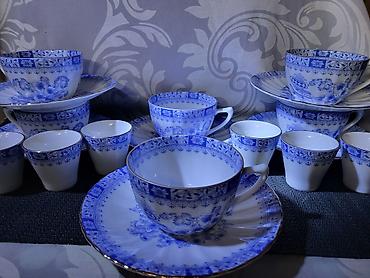 solingen posuđe: Sevis za kafu,caj,zestinu 1949 do 1954 godina China Blau Setmann — 6