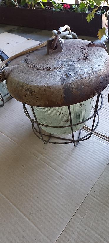 staklene case maxi: Prodajem baštenske fenjere - 4 vintage industrijske lampe marke Polam — 2