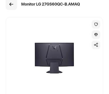 Monitorlar: LG UltraGear 27GS60QC-B.AMAQ oyun monitoru. Tamamilə yenidir heç — 5