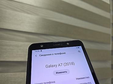 note 2: Samsung Galaxy A7, Б/у, 64 ГБ, цвет - Синий, 2 SIM — 9