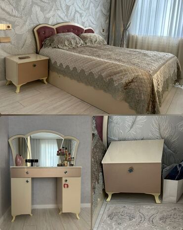 loft мебель: İkinəfərlik çarpayı, 2 tumba, Termo, İşlənmiş