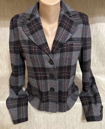 shooter sakoi zenski: Emporio Armani, S (EU 36), Wool, Plaid