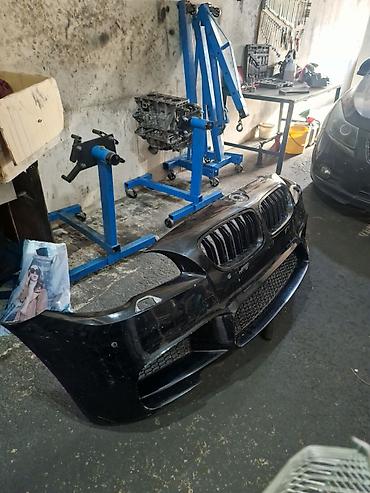 audi a6 c5: BMW üçün ön bamper – M paket üslubunda, qara rəng. - Material — 4