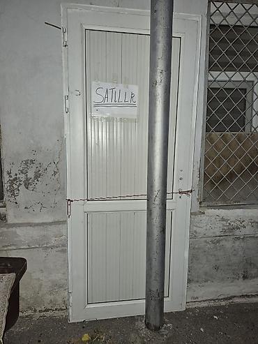 Plastik (PVC) giriş qapısı - Material: ağ rəngli PVC profil -