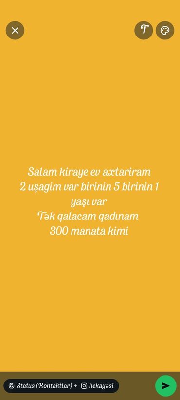 razin kiraye menzil: Vəya otaq yoldaşıda ola bilər razilaşan olsa