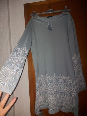 crne tunike: Lc Waikiki, S (EU 36), Cotton, Floral, color - Light blue