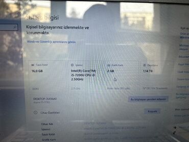 Acer: Acer noutbuk Xüsusiyyətlər: - Prosessor: Intel Core i5 (7-ci nəsil) - — 10