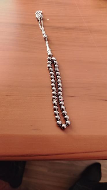 gumus tesbeh: Məhsul: Metal təsbeh Təsvir:asagi yeri olacaq - Parlaq, tünd gümüş — 2