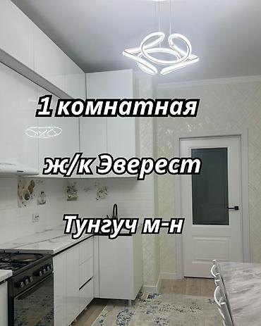 1 комната, 41 м², Тунгуч мкр Элитка, 4 этаж, Евроремонт