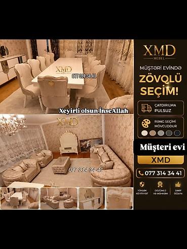 Ev və bağ: Qonaq otağı və yemək sahəsi üçün klassik üslubda mebel dəsti. Dəstə — 1