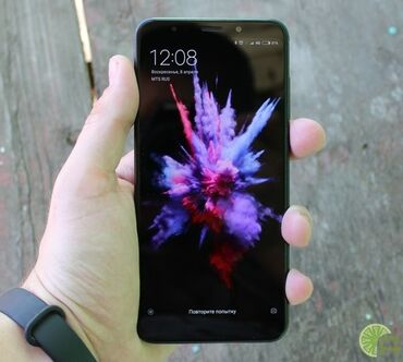 оппо телефон: Xiaomi, Redmi 5 Plus, Б/у, 64 ГБ, цвет - Черный, 2 SIM