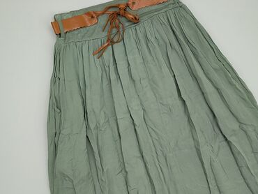 brązowa spódnice z guzikami: Skirt, S (EU 36), condition - Good