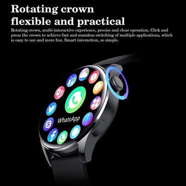 Ručni satovi: 3100din Pametan Sat - model za 2023cu 1,28 inča veliki HD ekran u — 7