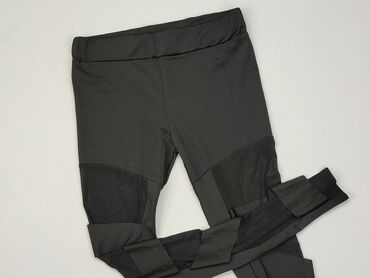 legginsy spodenki: Legginsy L (EU 40), Poliester, stan - Idealny