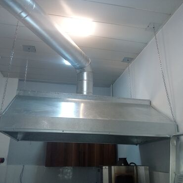 Restoran manqalları: Qalvaniz poladdan hazırlanmış peşəkar mətbəx tüstü çıxarıcı/kamin — 4