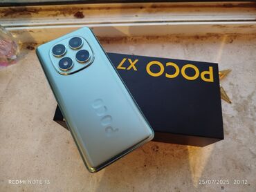 İnformatika: Poco X7, 256 GB, rəng - Göy, Barmaq izi