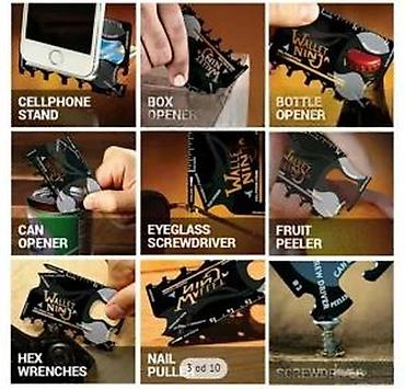 Ostali ručni alati: Wallet Ninja – multifunkcionalni alat u formi kartice za novčanik. - — 26