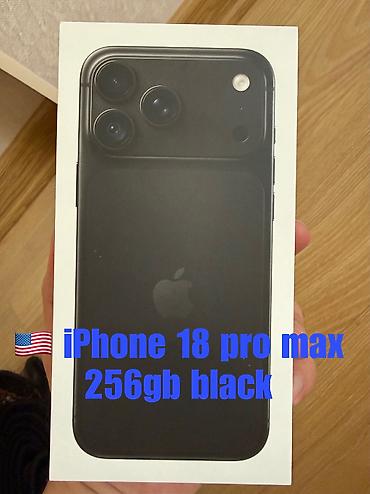 🇺🇸 IPhone 18 Pro Max, 256 ГБ, цвет Black (черный). Из США, имеется