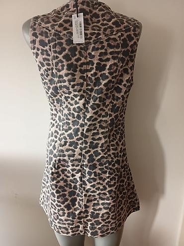 pull: Ženska mini haljina/kratka haljina bez rukava sa leopard printom. - — 3