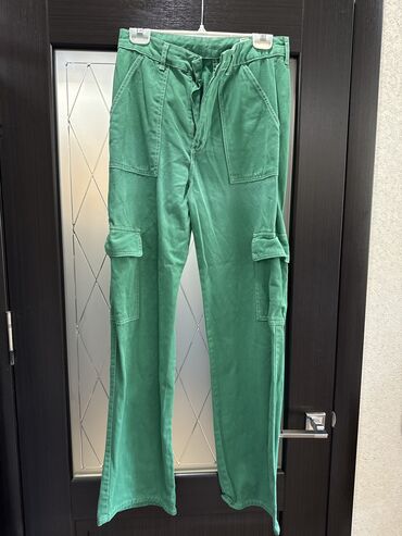 джинсовые брюки женские: Джинсы, Карго, H&M, Высокая талия, M (EU 38)