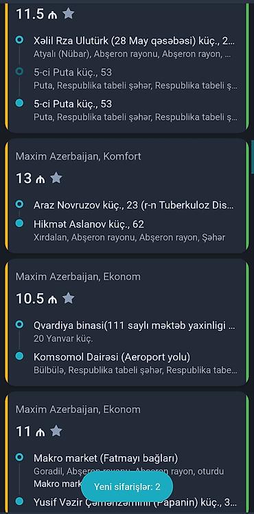 barista part time: Maxim Ve Omega .Taksi Profili Arendaya Verilir. isteyenler elaqe — 3