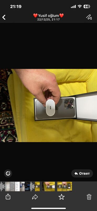 Apple iPhone: IPhone 13 Pro, 256 GB, Midnight, Simsiz şarj — 9