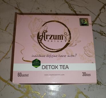 meri detox çayının ziyanlari: Arzum ariqlama çayi qoloqrami uzerindedi, original mehsuldur 65 manata