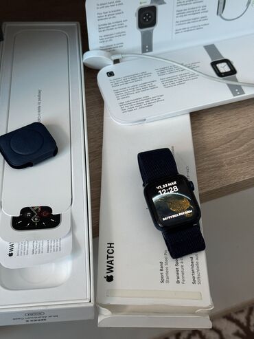 чехол apple watch: Apple Watch 6 40mmсостояние батареи 83%,работают отлично,зарядка